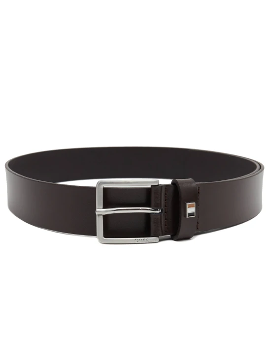 Zdjęcie produktu BOSS BLACK Skórzany pasek Ther-Flag-E_Sz35 brązowy
