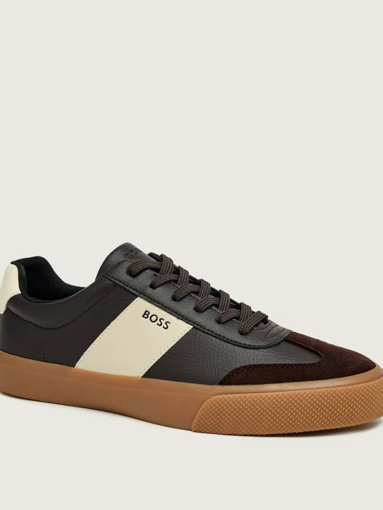 Zdjęcie produktu BOSS BLACK Sneakersy Aiden_Tenn_sdgpup | zamsz brązowy