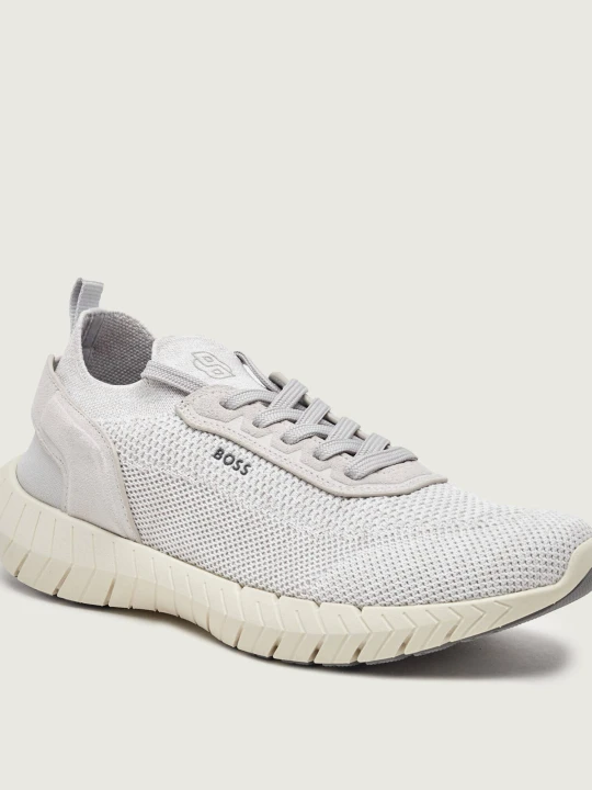 Zdjęcie produktu BOSS BLACK Sneakersy BOSS-MOTION_Slon_kns | zamsz biały
