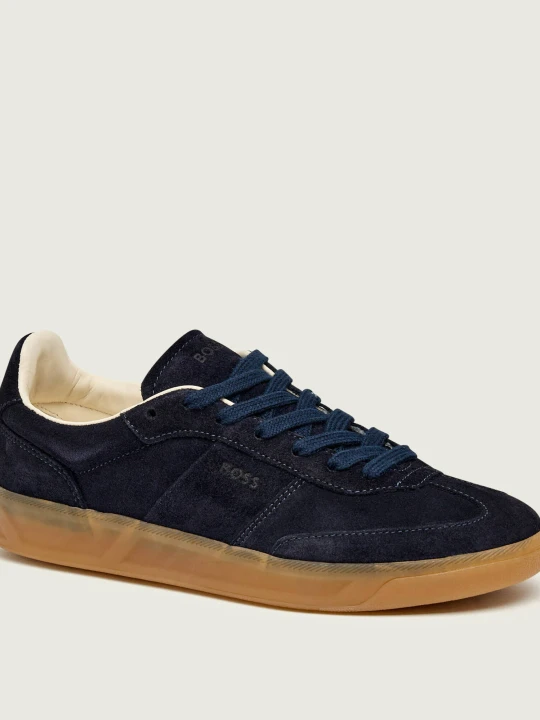 Zdjęcie produktu BOSS BLACK Sneakersy Brenta_Tenn_fullsd | zamsz granatowy