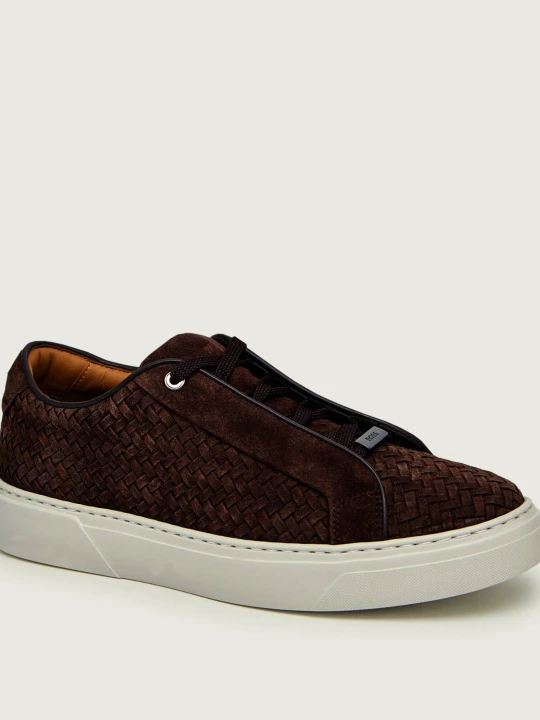 Zdjęcie produktu BOSS BLACK Sneakersy Gary_Tenn_sdwvhd | zamsz brązowy