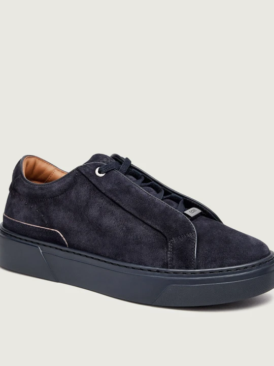 Zdjęcie produktu BOSS BLACK Sneakersy GaryTenn_sdhdel | zamsz granatowy