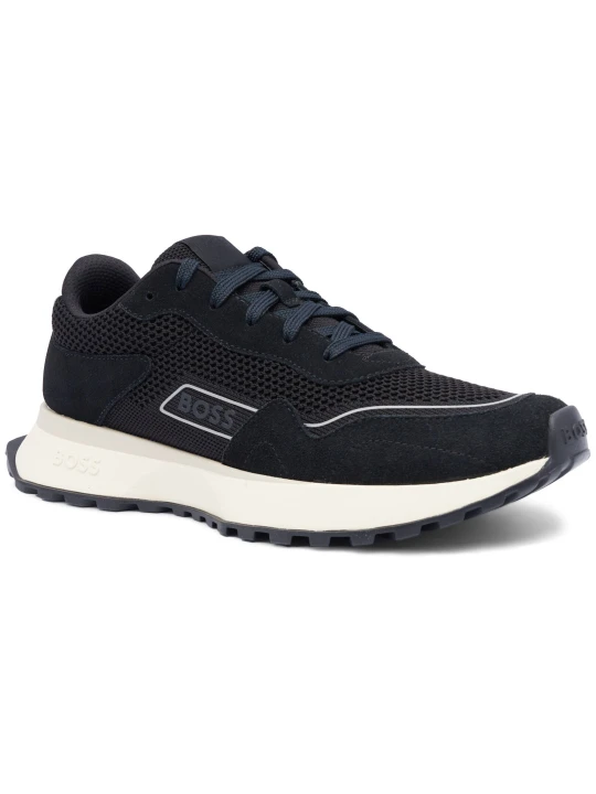 Zdjęcie produktu BOSS BLACK Sneakersy Jonah_Runn_knsd | z dodatkiem skóry