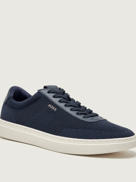 Zdjęcie produktu BOSS BLACK Sneakersy Kieran_Tenn_knal | z dodatkiem skóry granatowy