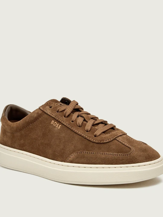 Zdjęcie produktu BOSS BLACK Sneakersy Kieran_Tenn_sdoBB | zamsz brązowy