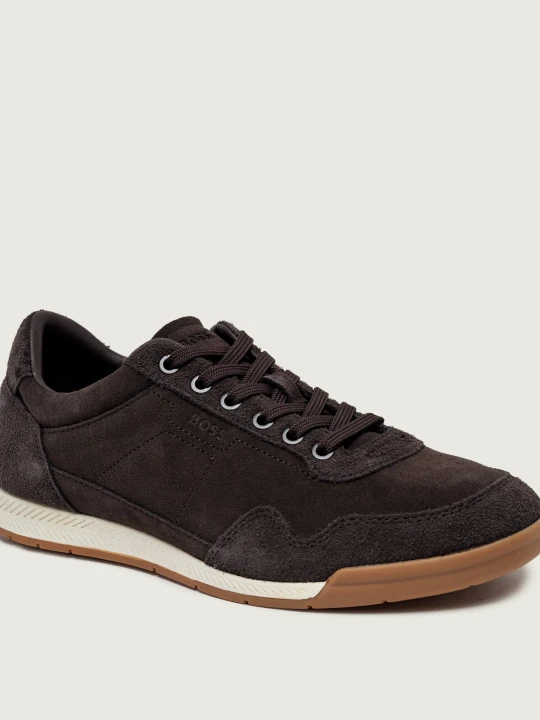 Zdjęcie produktu BOSS BLACK Sneakersy Nitan_Lowp_sdhsd | zamsz brązowy