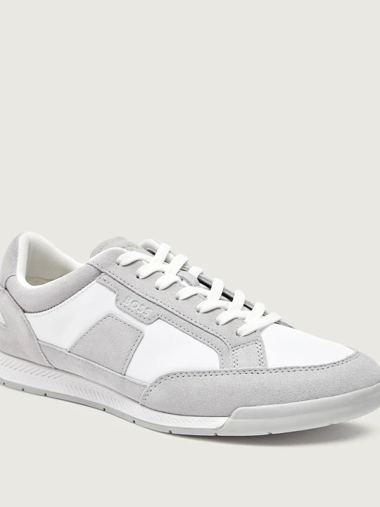 Zdjęcie produktu BOSS BLACK Sneakersy Nitan_Lowp_sdpny | zamsz biały