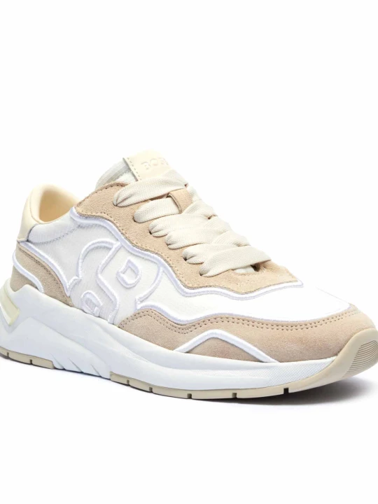 Zdjęcie produktu BOSS BLACK Sneakersy Skylar_Runn_mxembBB | zamsz biały