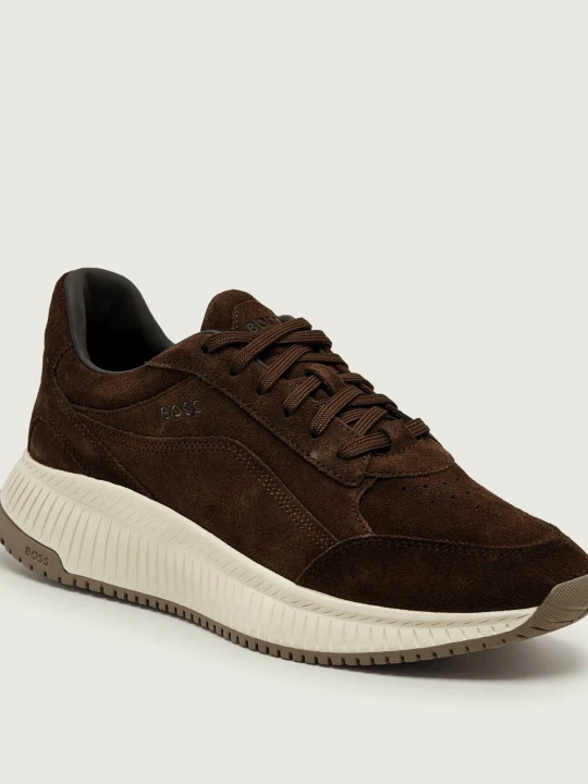 Zdjęcie produktu BOSS BLACK Sneakersy TTNM EVO_Runn_sdwxbr | zamsz brązowy