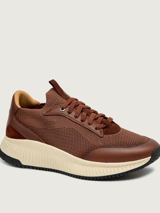 Zdjęcie produktu BOSS BLACK Sneakersy TTNM EVO_Slon_knbult | z dodatkiem skóry brązowy