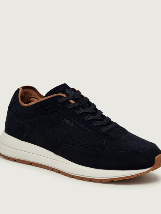 Zdjęcie produktu BOSS BLACK Sneakersy Vinston_Runn_sdpf | zamsz granatowy