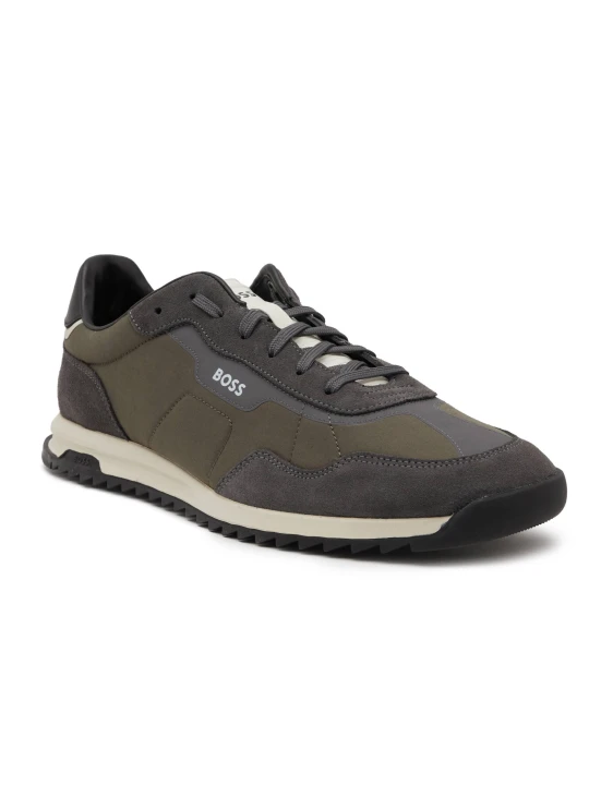 Zdjęcie produktu BOSS BLACK Sneakersy Zayn Lowp nysd | z dodatkiem skóry khaki