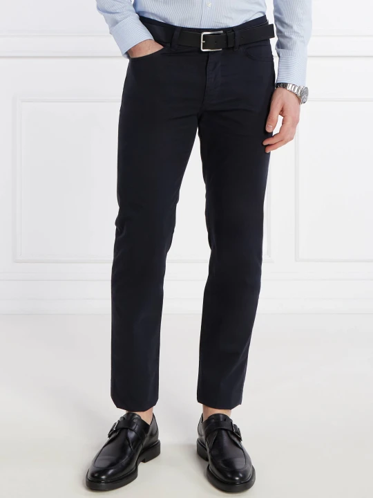 Zdjęcie produktu BOSS BLACK Spodnie chino Delaware3-1-20 | Slim Fit granatowy