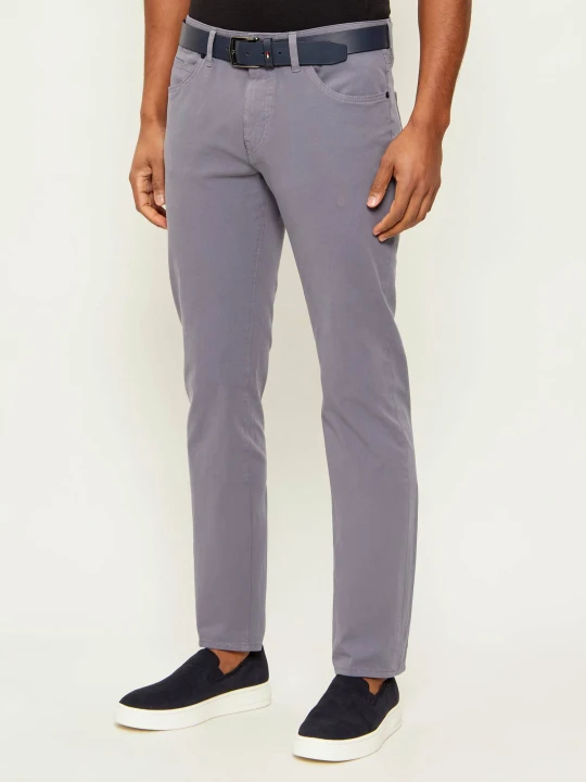 Zdjęcie produktu BOSS BLACK Spodnie chino H-Delaware5 | Slim Fit fioletowy