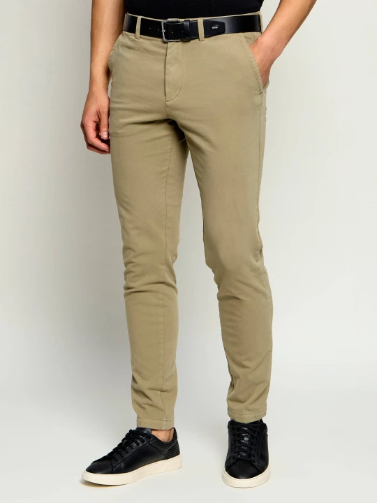 Zdjęcie produktu BOSS BLACK Spodnie chino H-Kaiton1 | Slim Fit khaki