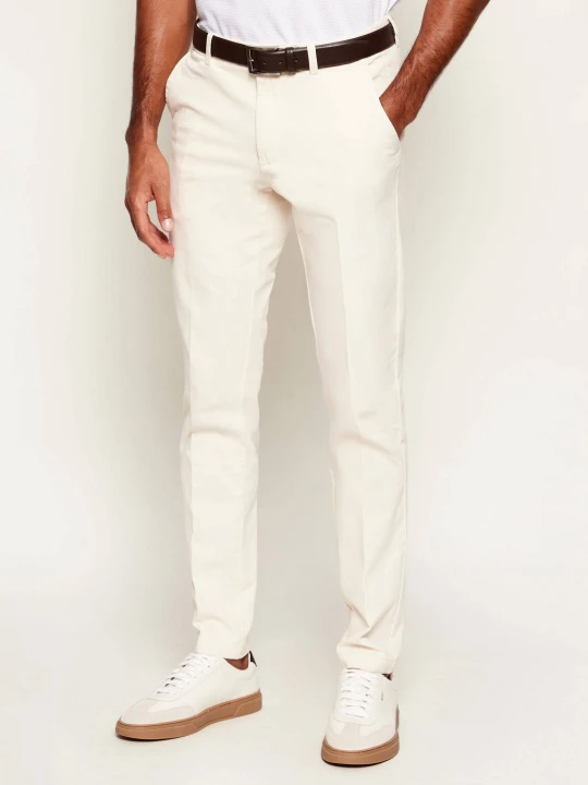 Zdjęcie produktu BOSS BLACK Spodnie chino H-Kaiton1 | Slim Fit beżowy
