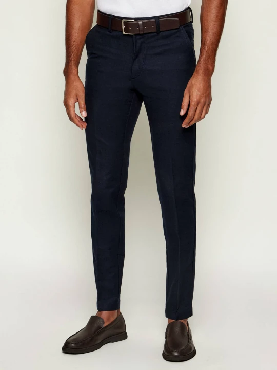 Zdjęcie produktu BOSS BLACK Spodnie chino H-Kaiton1 | Slim Fit granatowy