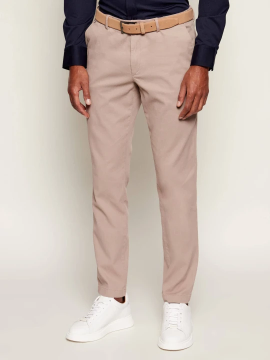 Zdjęcie produktu BOSS BLACK Spodnie chino Kaito1 | Slim Fit | stretch beżowy