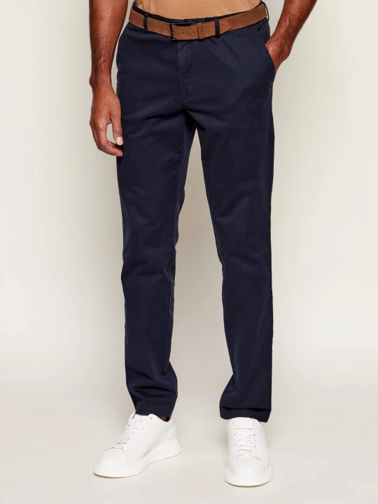 Zdjęcie produktu BOSS BLACK Spodnie chino Kaito1 | Slim Fit | stretch granatowy