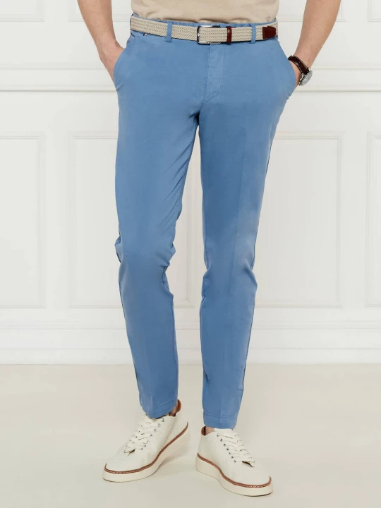 Zdjęcie produktu BOSS BLACK Spodnie chino Kaito1 | Slim Fit | stretch niebieski