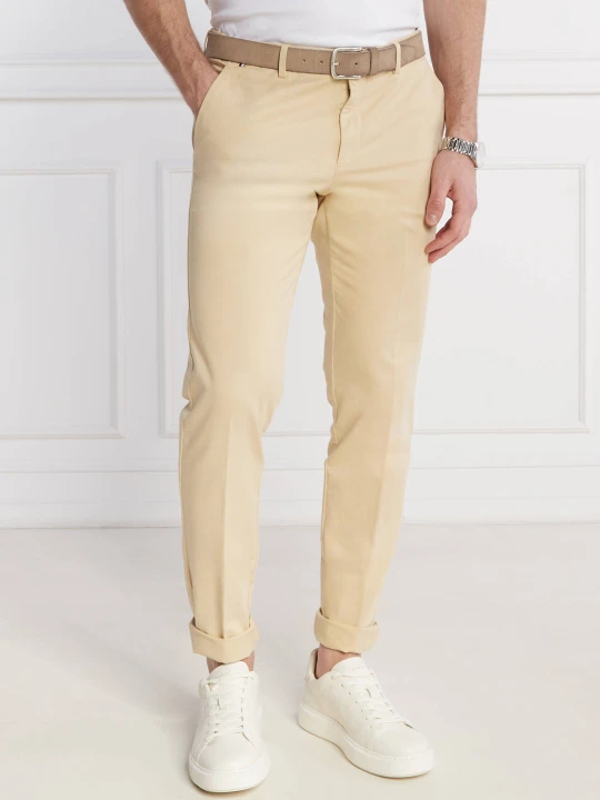 Zdjęcie produktu BOSS BLACK Spodnie chino Kaito1 | Slim Fit | stretch beżowy