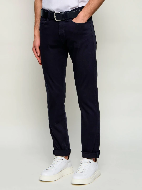 Zdjęcie produktu BOSS BLACK Spodnie chino P-Delaware5 | Slim Fit granatowy