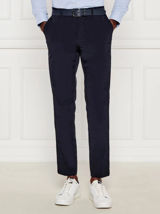 Zdjęcie produktu BOSS BLACK Spodnie chino P-Genius-CW-WG-252F | Slim Fit granatowy