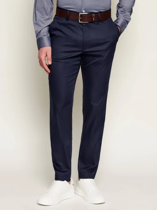 Zdjęcie produktu BOSS BLACK Spodnie chino P-Kaiton1 | Slim Fit granatowy