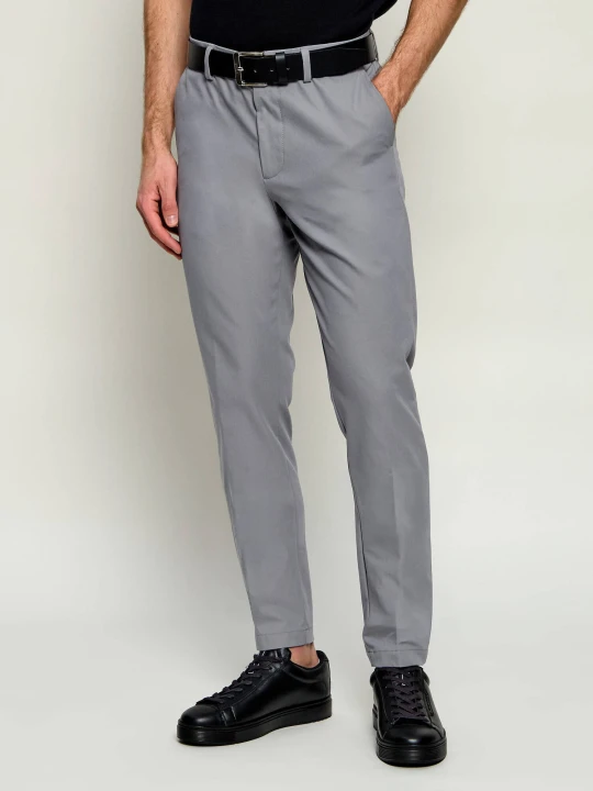 Zdjęcie produktu BOSS BLACK Spodnie chino P-Kaiton1-Zip | Slim Fit szary