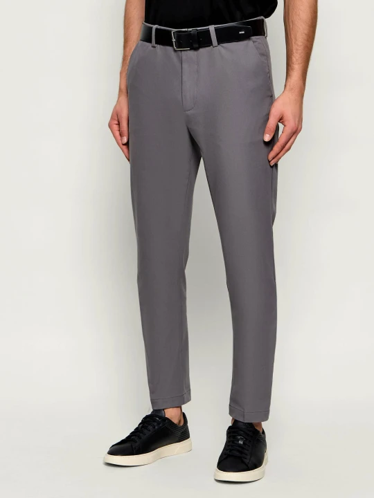 Zdjęcie produktu BOSS BLACK Spodnie chino P-Kaiton1-Zip | Slim Fit szary
