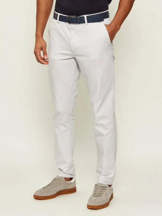 Zdjęcie produktu BOSS BLACK Spodnie chino P-Kaiton1-Zip | Slim Fit szary