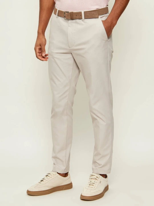 Zdjęcie produktu BOSS BLACK Spodnie chino P-Kaiton1-Zip | Slim Fit beżowy