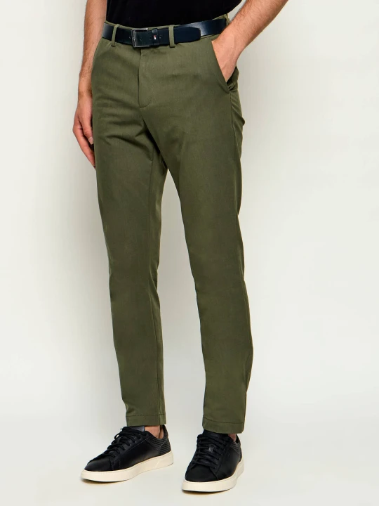 Zdjęcie produktu BOSS BLACK Spodnie chino P-Kaiton1-Zip | Slim Fit zielony
