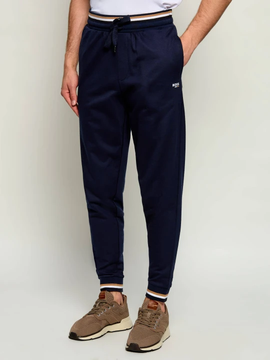 Zdjęcie produktu BOSS BLACK Spodnie dresowe Iconic | Regular Fit granatowy
