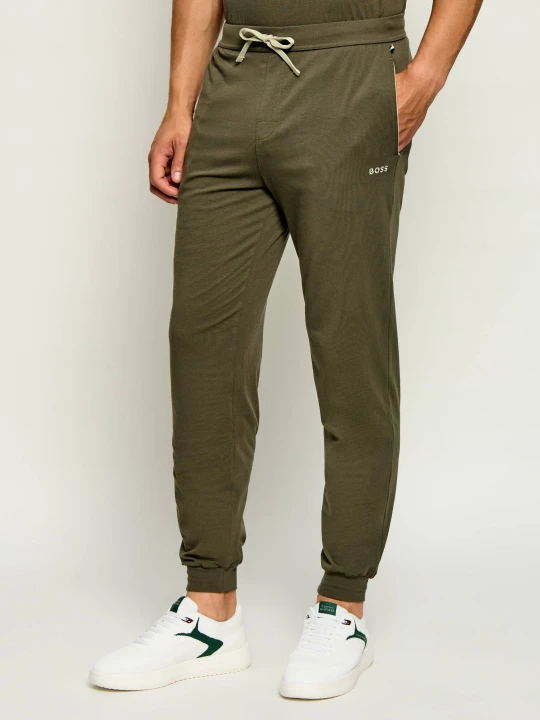 Zdjęcie produktu BOSS BLACK Spodnie dresowe Mix&Match | Regular Fit oliwkowy