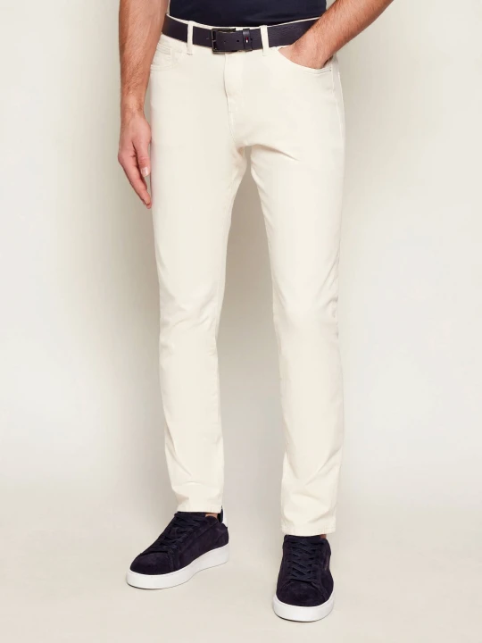 Zdjęcie produktu BOSS BLACK Spodnie H-Delaware5 | Slim Fit kremowy
