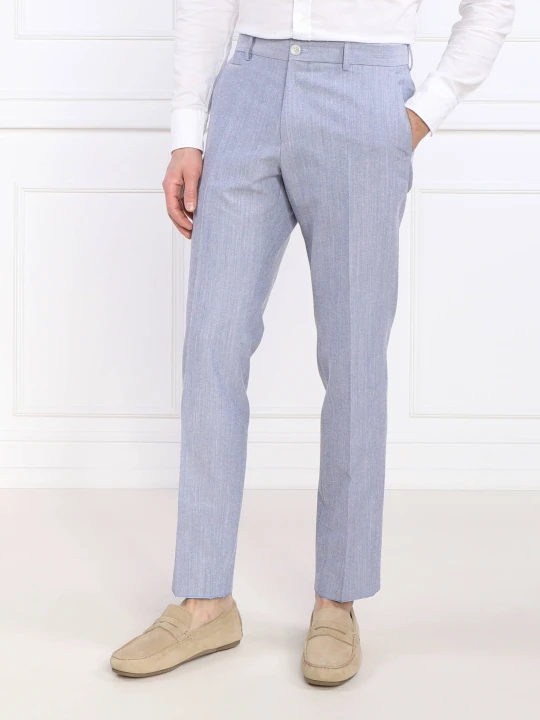 Zdjęcie produktu BOSS BLACK Spodnie H-Genius-224 | Slim Fit | z dodatkiem wełny błękitny