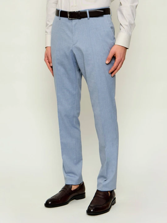 Zdjęcie produktu BOSS BLACK Spodnie H-Genius-MM-251 | Slim Fit błękitny