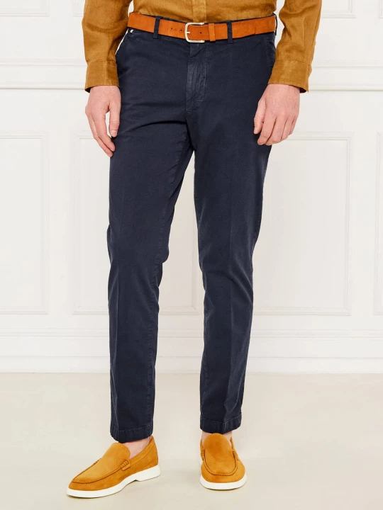 Zdjęcie produktu BOSS BLACK Spodnie chino H-Kaiton1 | Slim Fit granatowy
