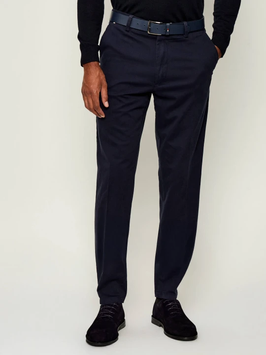 Zdjęcie produktu BOSS BLACK Spodnie chino H-Kane1 | Modern fit granatowy