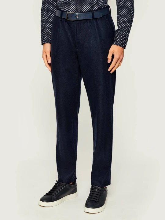 Zdjęcie produktu BOSS BLACK Spodnie P-Perin-J-RDS-WG-254 | Tapered fit | z dodatkiem wełny granatowy