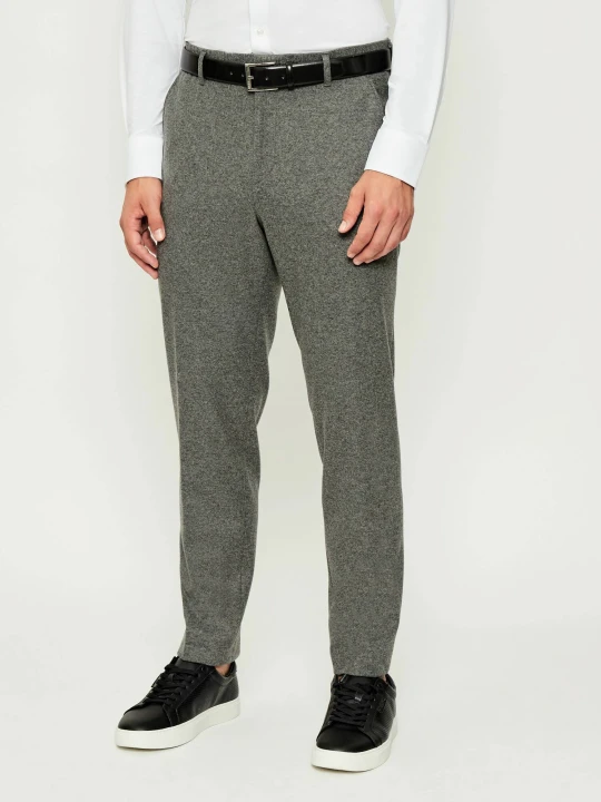 Zdjęcie produktu BOSS BLACK Spodnie P-Perin-J-RDS-WG-254 | Tapered fit | z dodatkiem wełny szary
