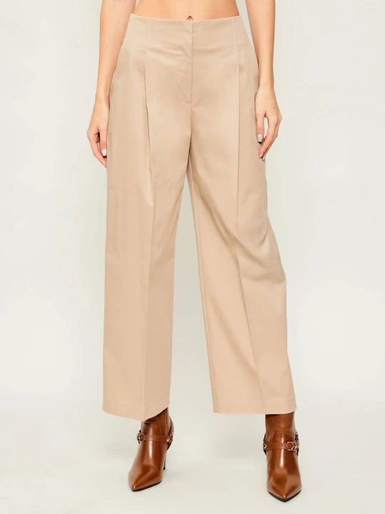 Zdjęcie produktu BOSS BLACK Spodnie Tulotta | Relaxed fit | high waist beżowy