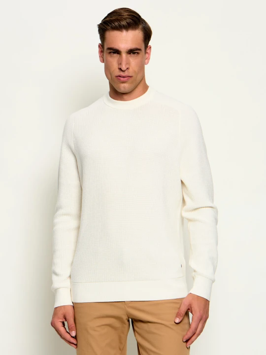 Zdjęcie produktu BOSS BLACK Sweter C-Lacerbo | Regular Fit | z dodatkiem wełny biały