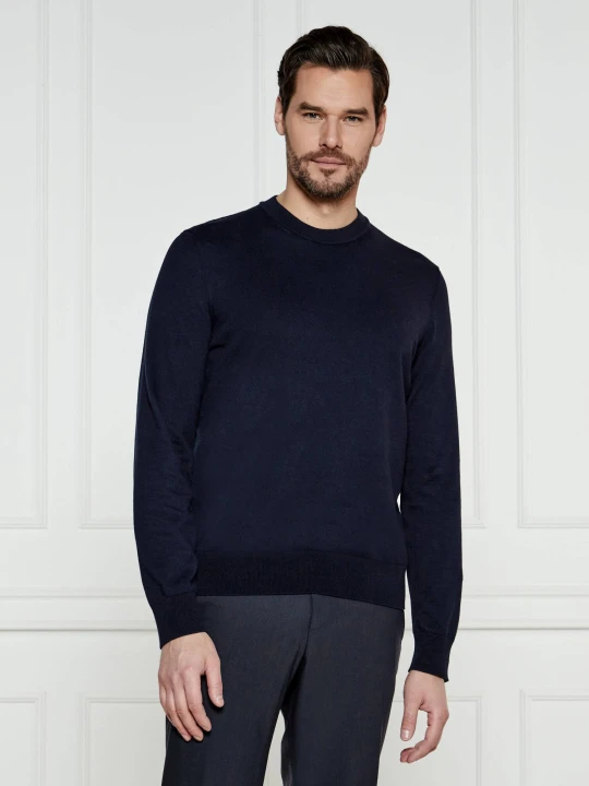 Zdjęcie produktu BOSS BLACK Sweter Ebello-P | Regular Fit granatowy