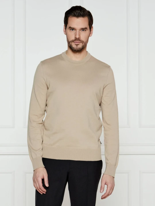 Zdjęcie produktu BOSS BLACK Sweter Ebello-P | Regular Fit beżowy