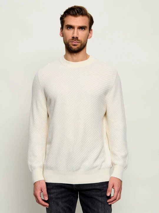 Zdjęcie produktu BOSS BLACK Sweter H-Lofranco | Regular Fit kremowy