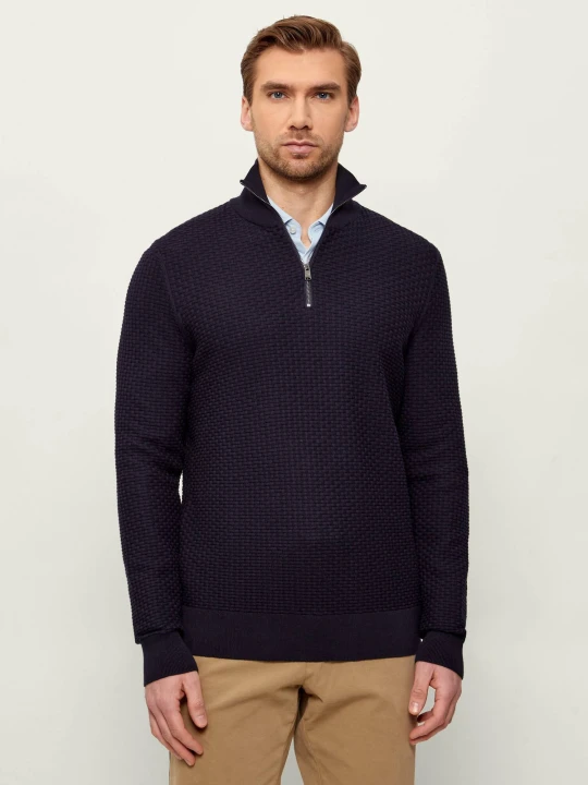 Zdjęcie produktu BOSS BLACK Sweter H-Ulicio | Regular Fit granatowy
