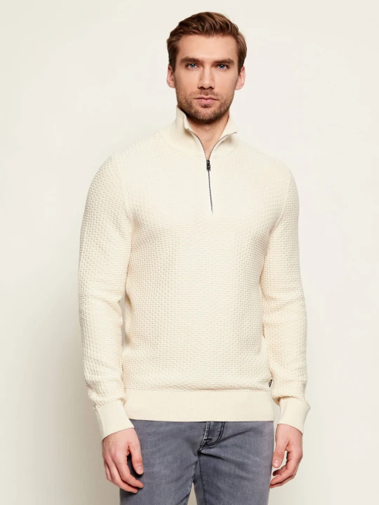 Zdjęcie produktu BOSS BLACK Sweter H-Ulicio | Regular Fit beżowy