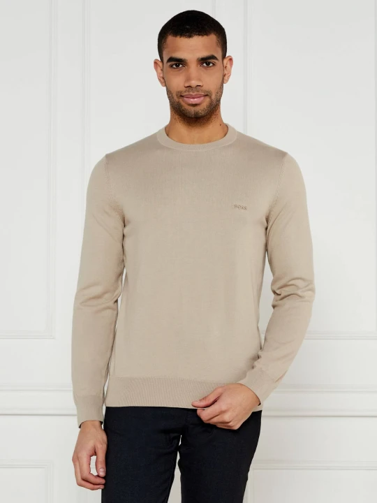 Zdjęcie produktu BOSS BLACK Sweter Pacas-L | Regular Fit beżowy